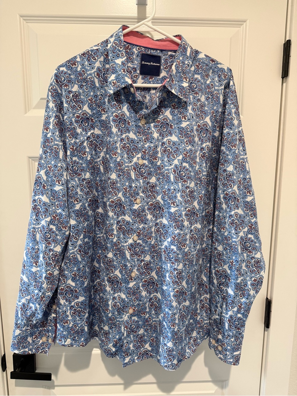 Tommy Bahama Light Blue Paisley Button-Down Shirt